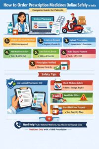 Read more about the article How to Order Prescription Medicines Online Safely in India (Complete Guide for Patients)