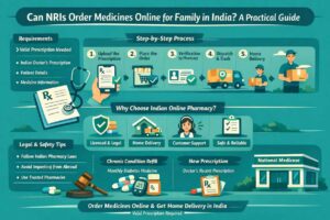 Read more about the article Can NRIs Order Medicines Online for Their Family in India? A Practical Guide