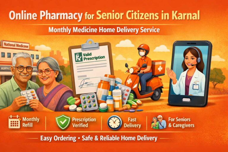 Read more about the article Online Pharmacy for Senior Citizens in Karnal | Monthly Medicine Home Delivery