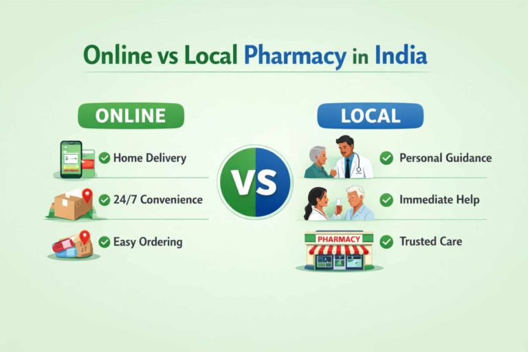 Read more about the article Online vs Local Pharmacy: Why Trusted Neighborhood Pharmacies Still Matter in 2025